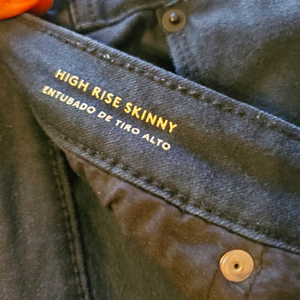 Black High Rise Skinny Jeans